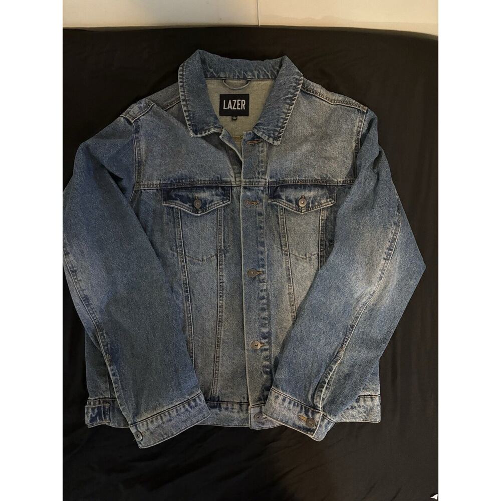 Vintage Y2K Denim Jacket Men Size XL